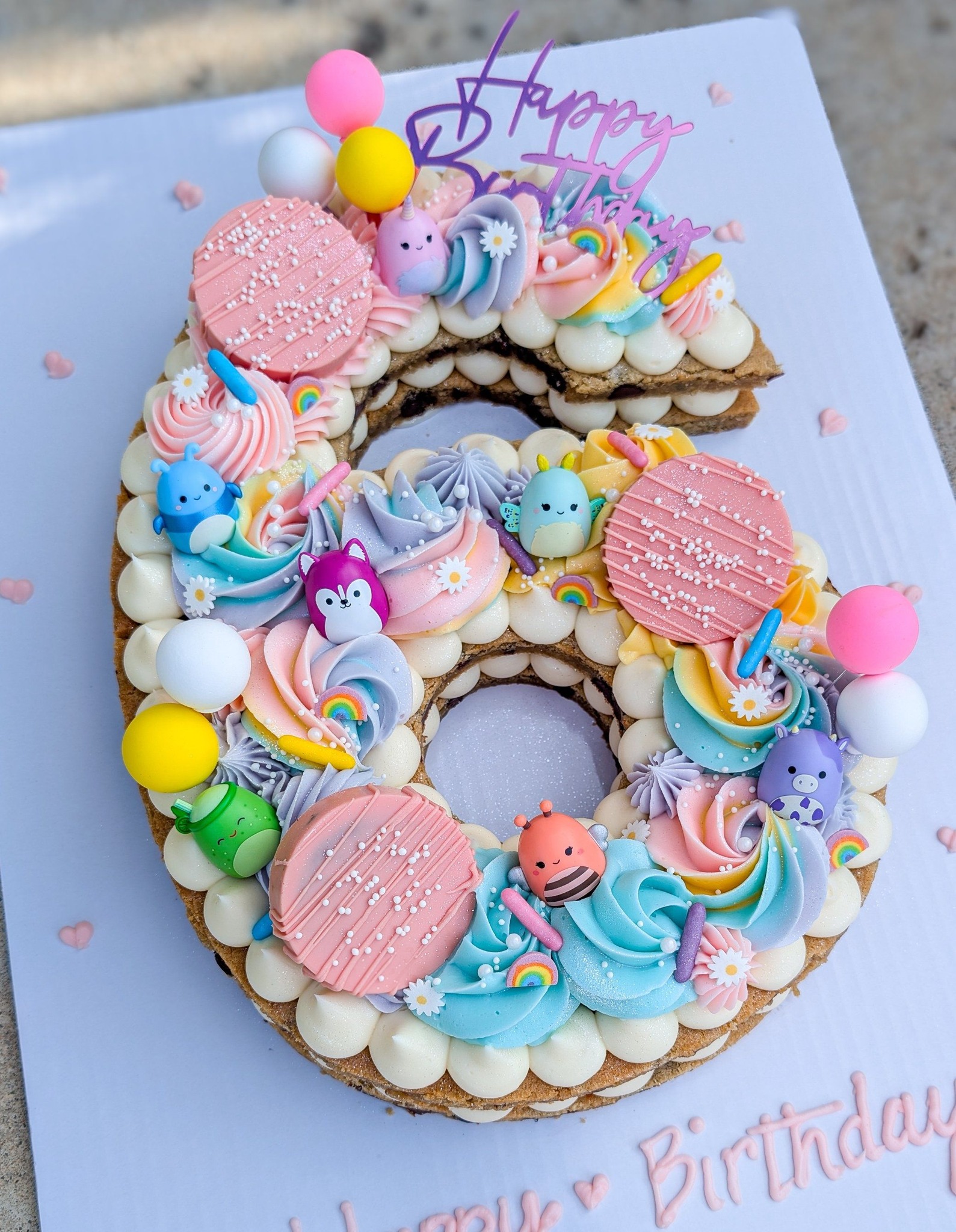 Custom themed number cake